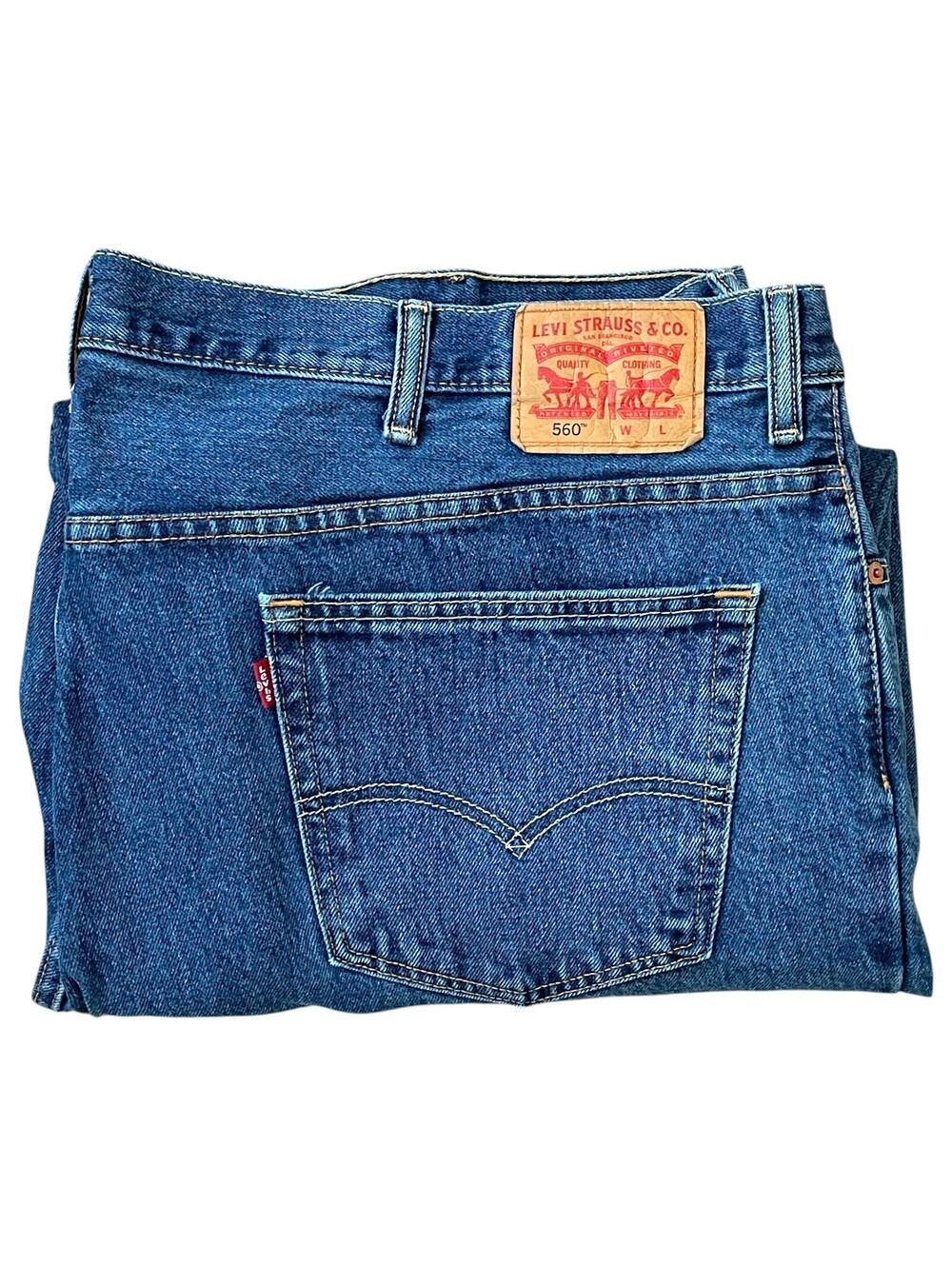 Levis Men's Big & Tall 560 Comfort Fit Blue Jeans 48x29